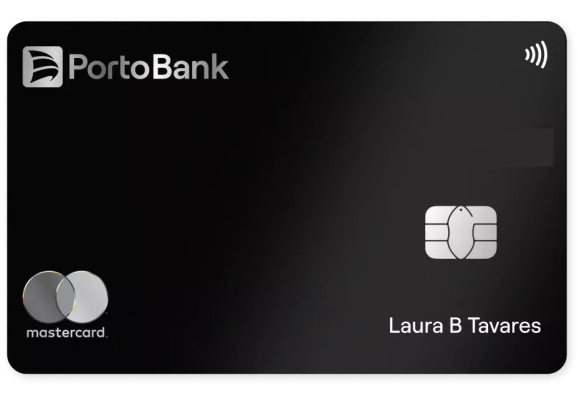 Cartão Porto Bank Mastercard Black preto